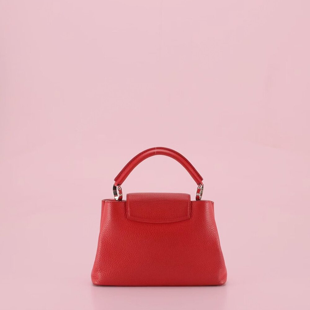 Louis Vuitton Red Taurillon Capucines BB Bag - Picture 2 of 8